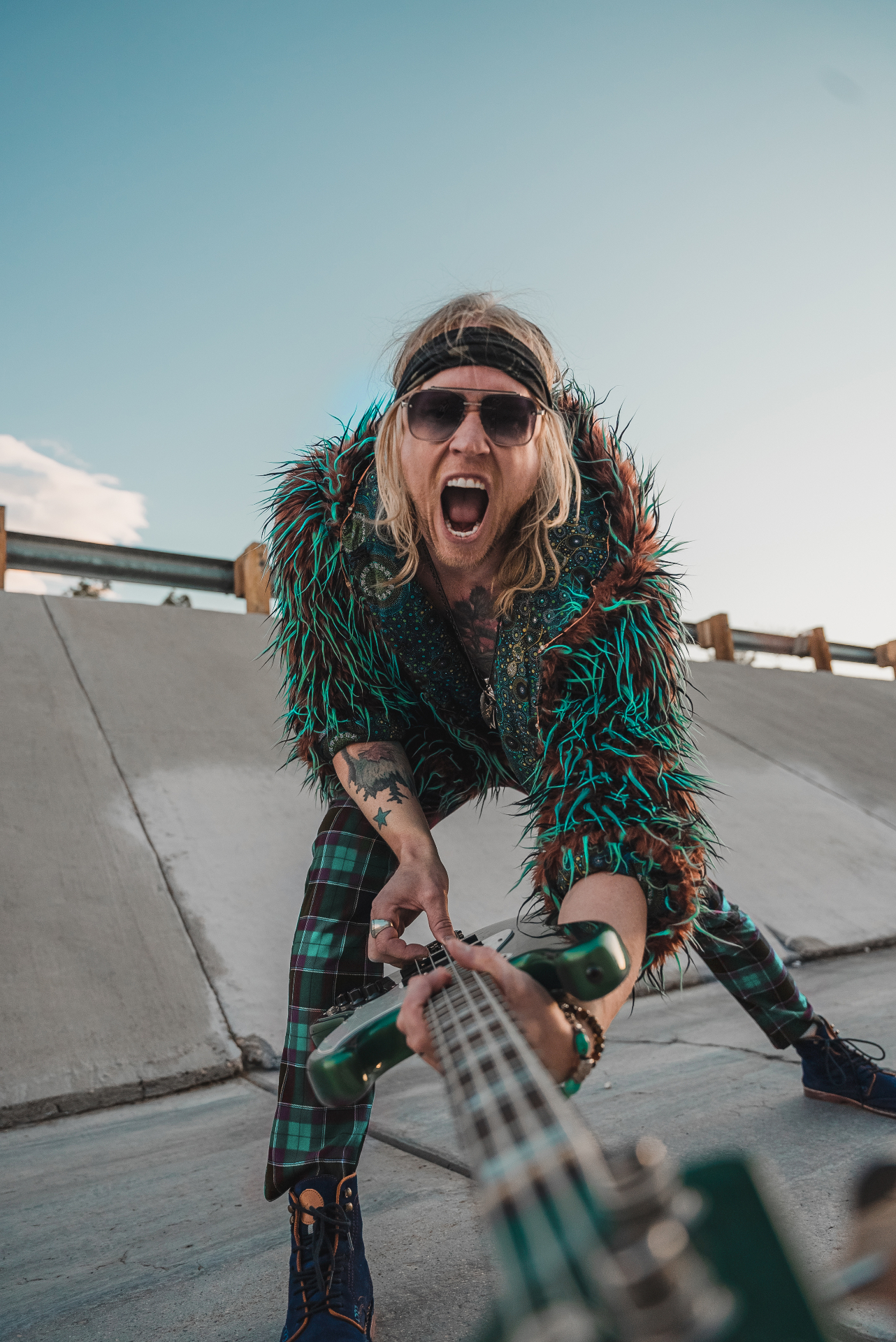 Outdoor editorial portrait